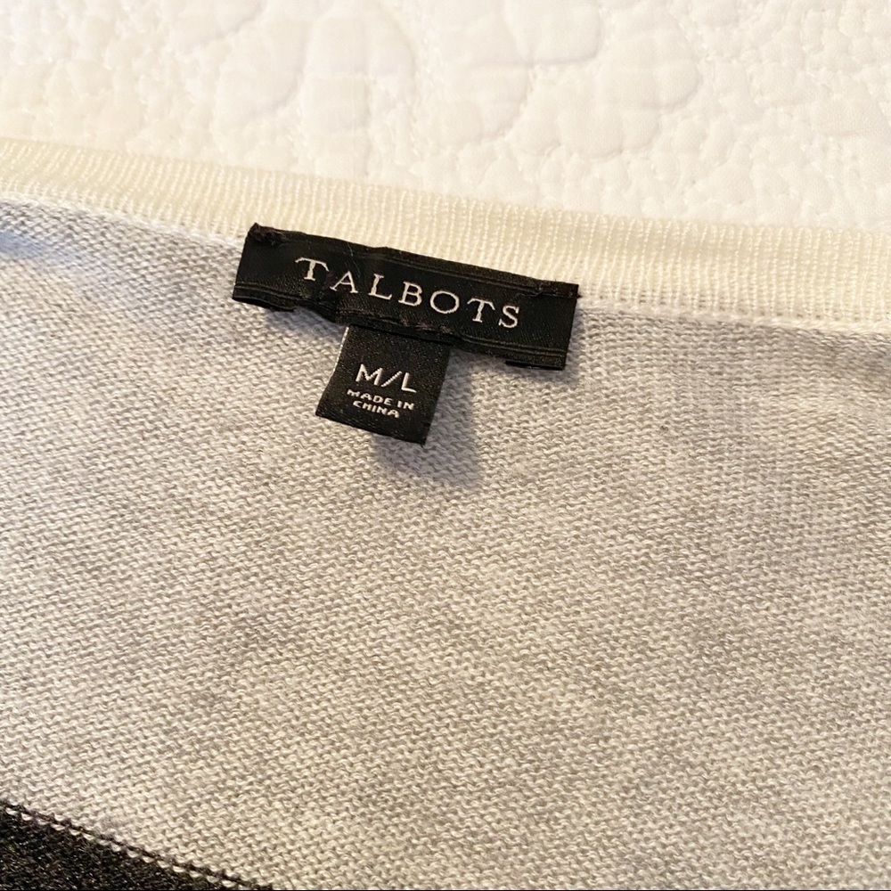 Talbots Tassel Trim Open Front Wrap Poncho - image 4